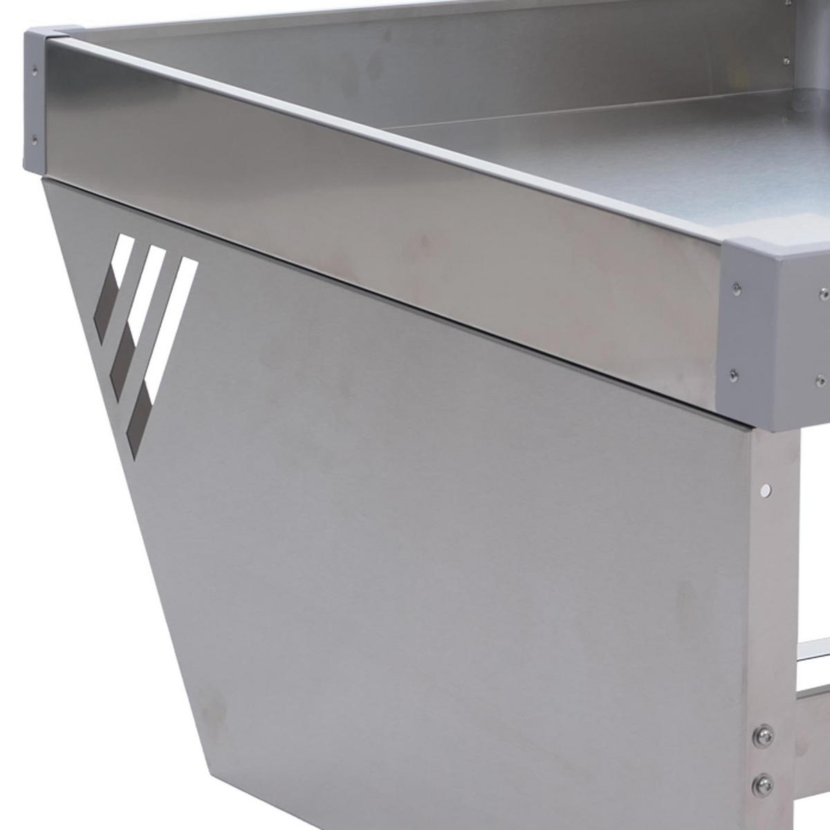 GÁRAŽ PRO KOSÍCÍ ROBOT Stříbrně šedá - stříbrná, kov (60/39/70cm) - MCW