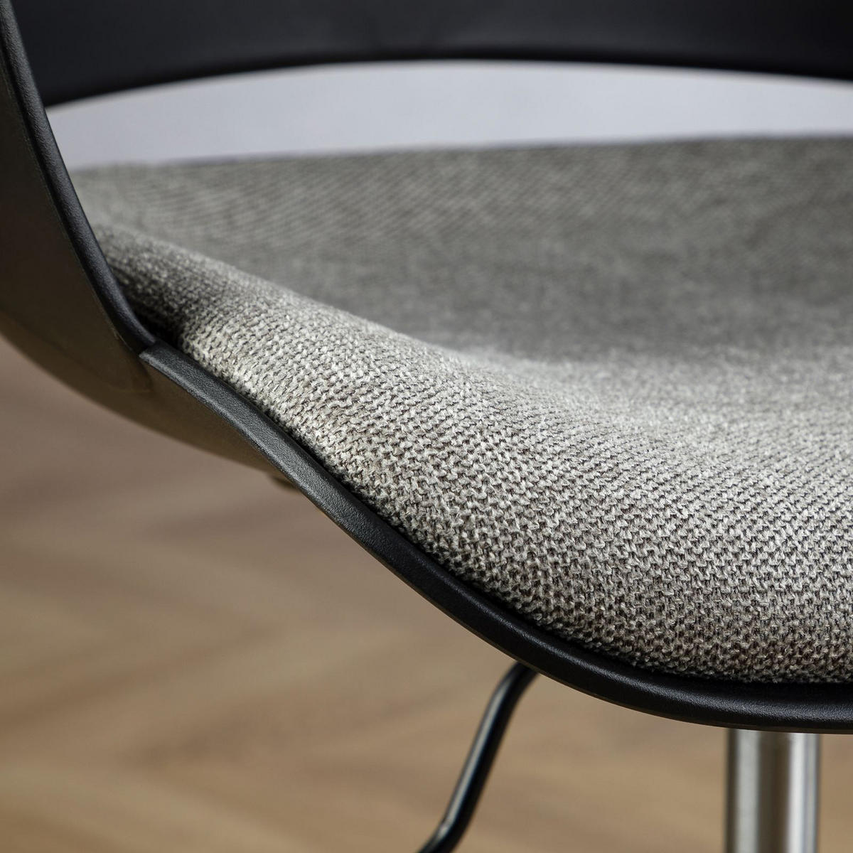 DREHSTUHL DAGMA schwarz/grau - Schwarz/Grau, Textil/Metall (59/82/57cm) - IDIMEX