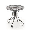 GARTENTISCH Hera bronze - Dunkelbraun, Metall (72.5/70/70cm) - TPFGarden