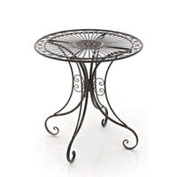 GARTENTISCH Hera bronze - Dunkelbraun, Metall (72.5/70/70cm) - TPFGarden