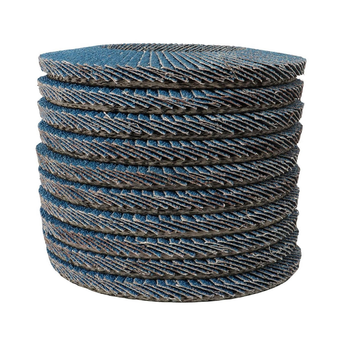 SCHLEIFSCHEIBEN – 10 Stück, 115 mm x 22 mm, Körnung 80 - Blau, Metall (11.5/11.5/1cm) - DCA
