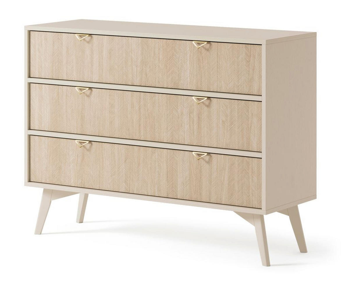 WOHNZIMMER Set 3-tlg. – FOREST – Sandfarben - Sandfarben, Holzwerkstoff (80/160/38cm) - hi-markt