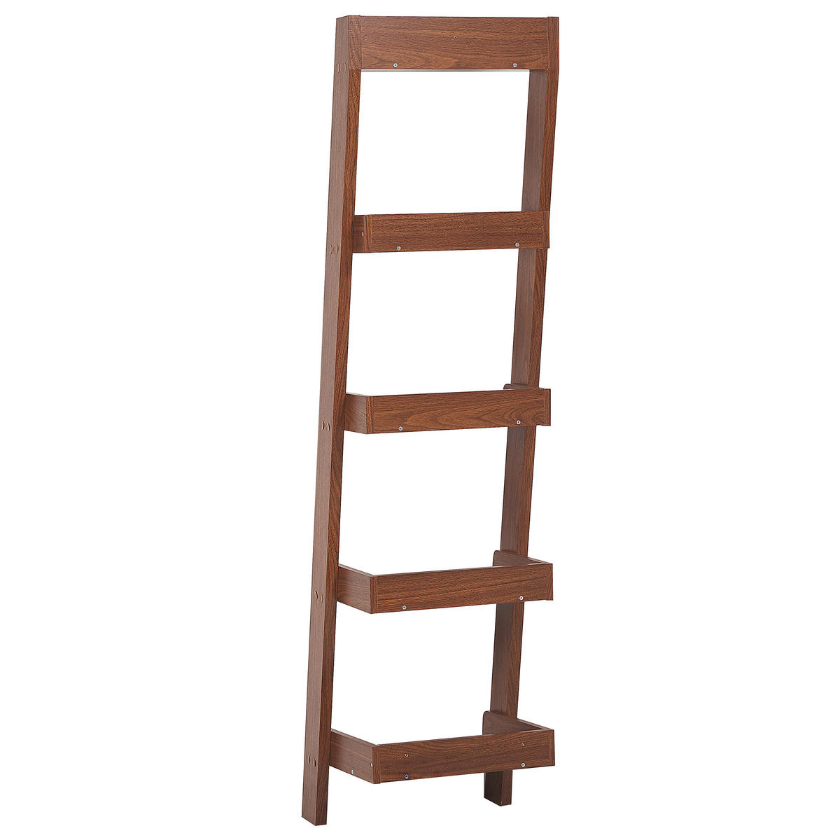 REGAL 5 Fächer Mobile Duo - Dunkelbraun, Holzwerkstoff (45/169/43cm) - Beliani