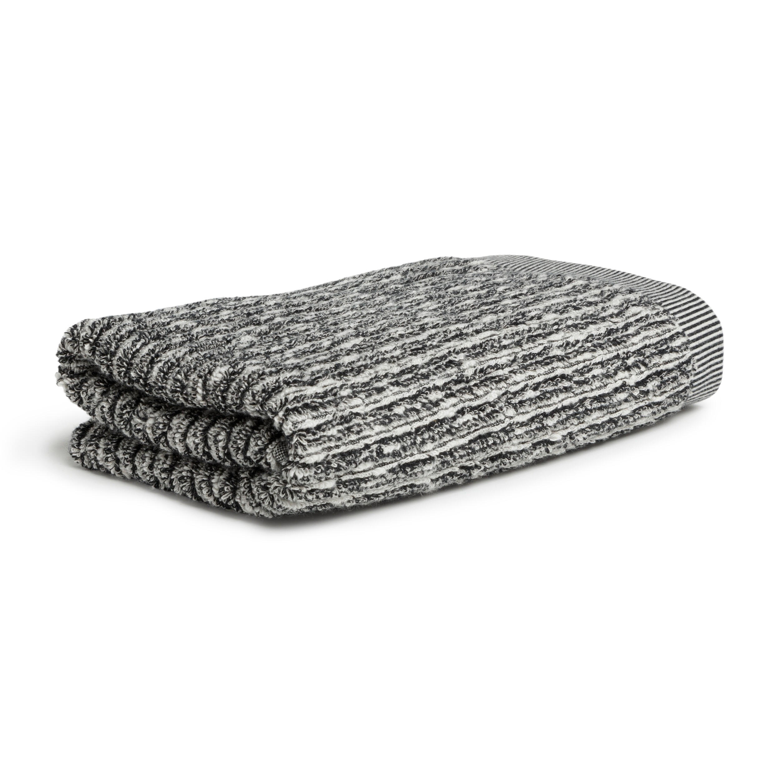 HANDTUCH BROOKLYN - Schwarz/Naturfarben, Textil (50/100cm) - MÖVE
