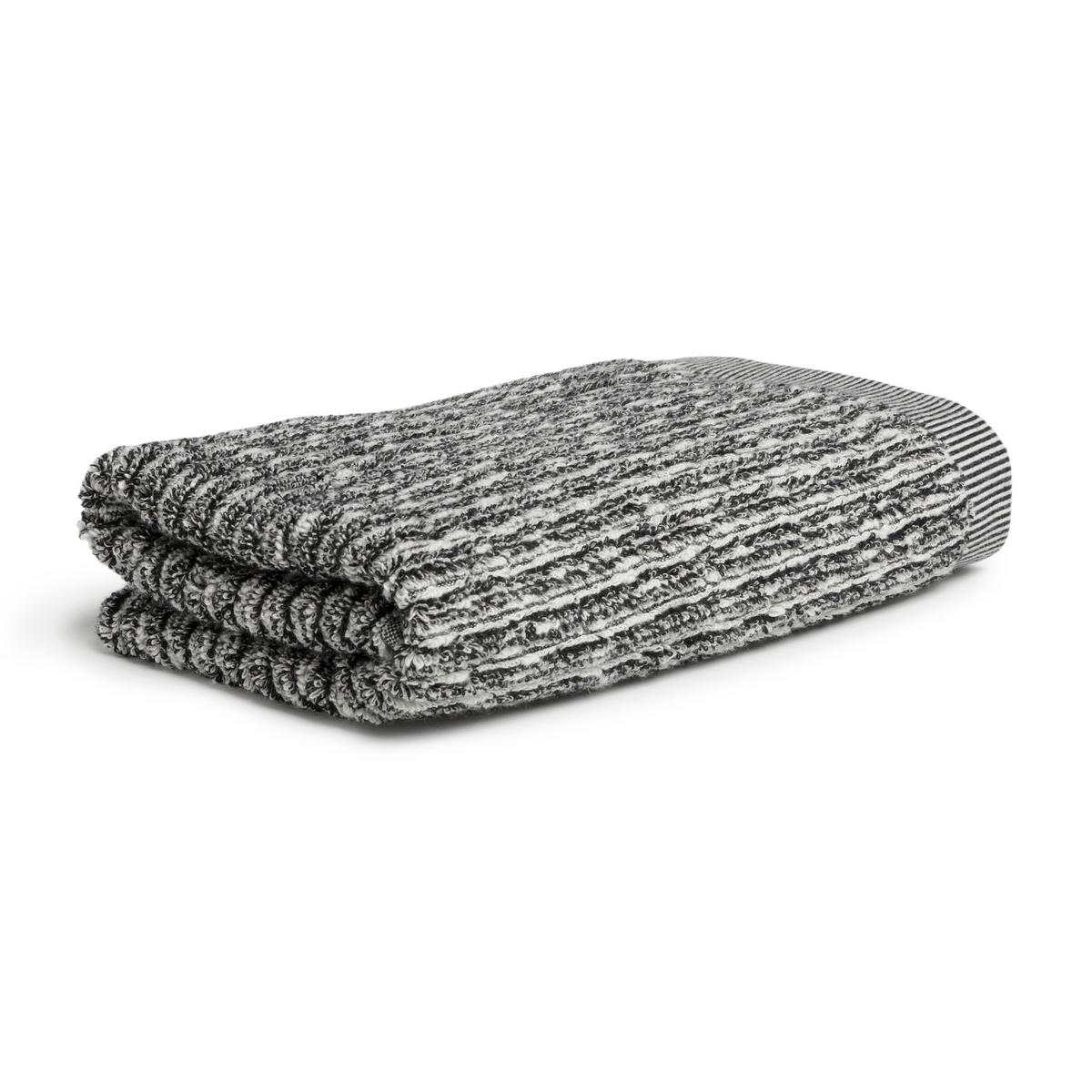 HANDTUCH BROOKLYN - Schwarz/Naturfarben, Textil (50/100cm) - MÖVE