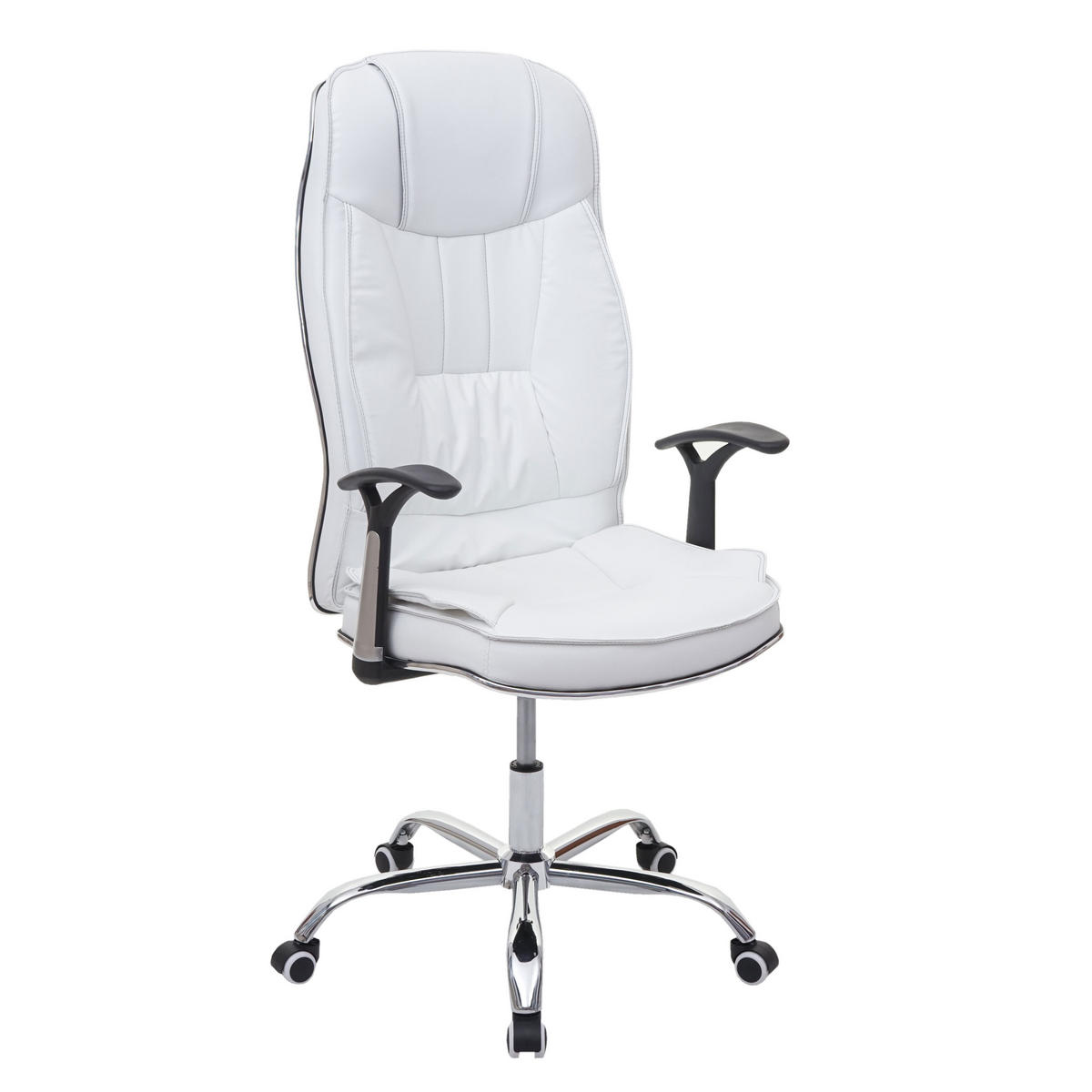 BÜROSTUHL Weiß - Weiß, Textil (70/131/93cm) - MCW