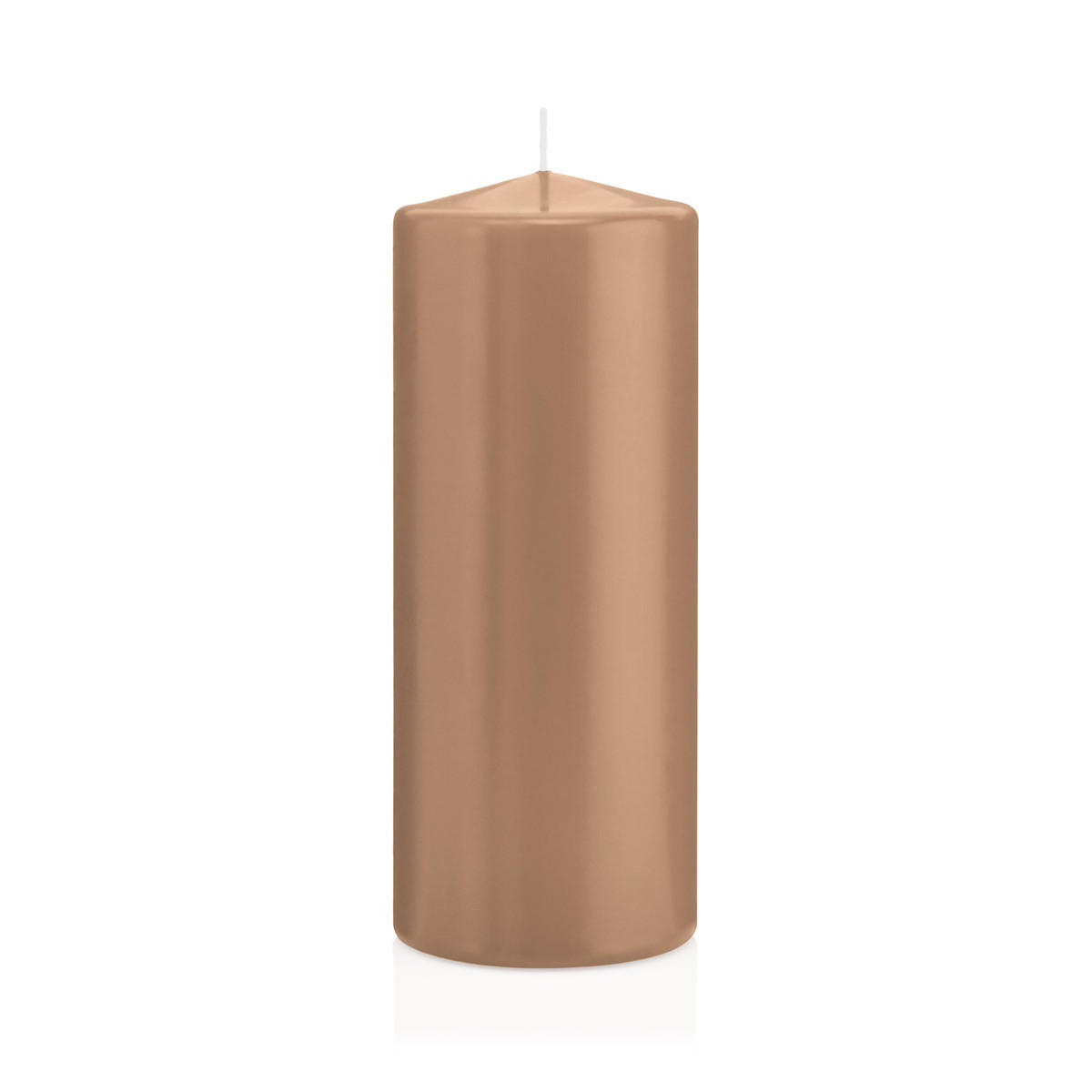 STUMPENKERZEN Caramel Ø 78 x 200 mm, 8 Stück - Beige, Paraffin (8/20cm) - Wiedemann Kerzen