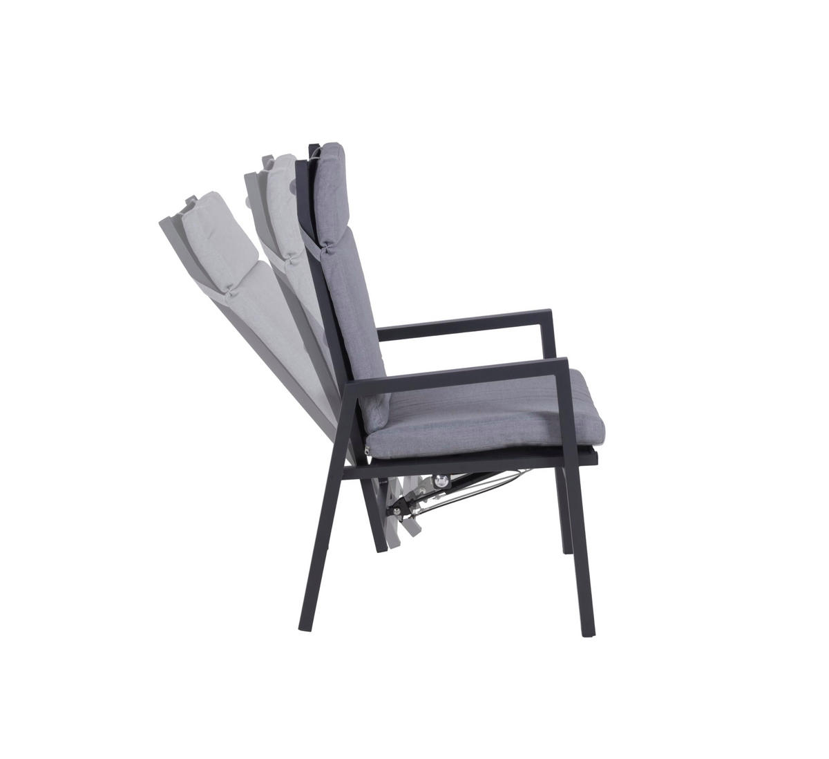 GARTENSTUHL 2er Set Jule Gartenstühle - Grau, Kunststoff (70/103/55cm) - DELUKE