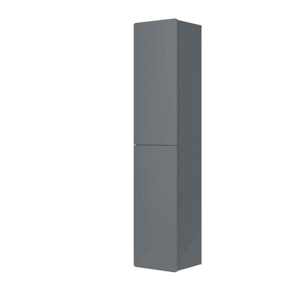 BADSCHRANK Izan Grau 36.6 x 171.6 cm - Grau, Holzwerkstoff (36.6/171.6/33.2cm) - Vicco