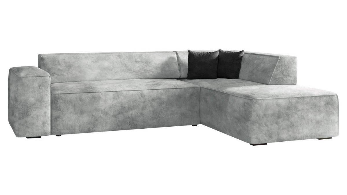 ECKSOFA Lordin Premium, Seite: Rechts - Hellgrau, Holz/Textil (267/205cm) - MIRJAN24