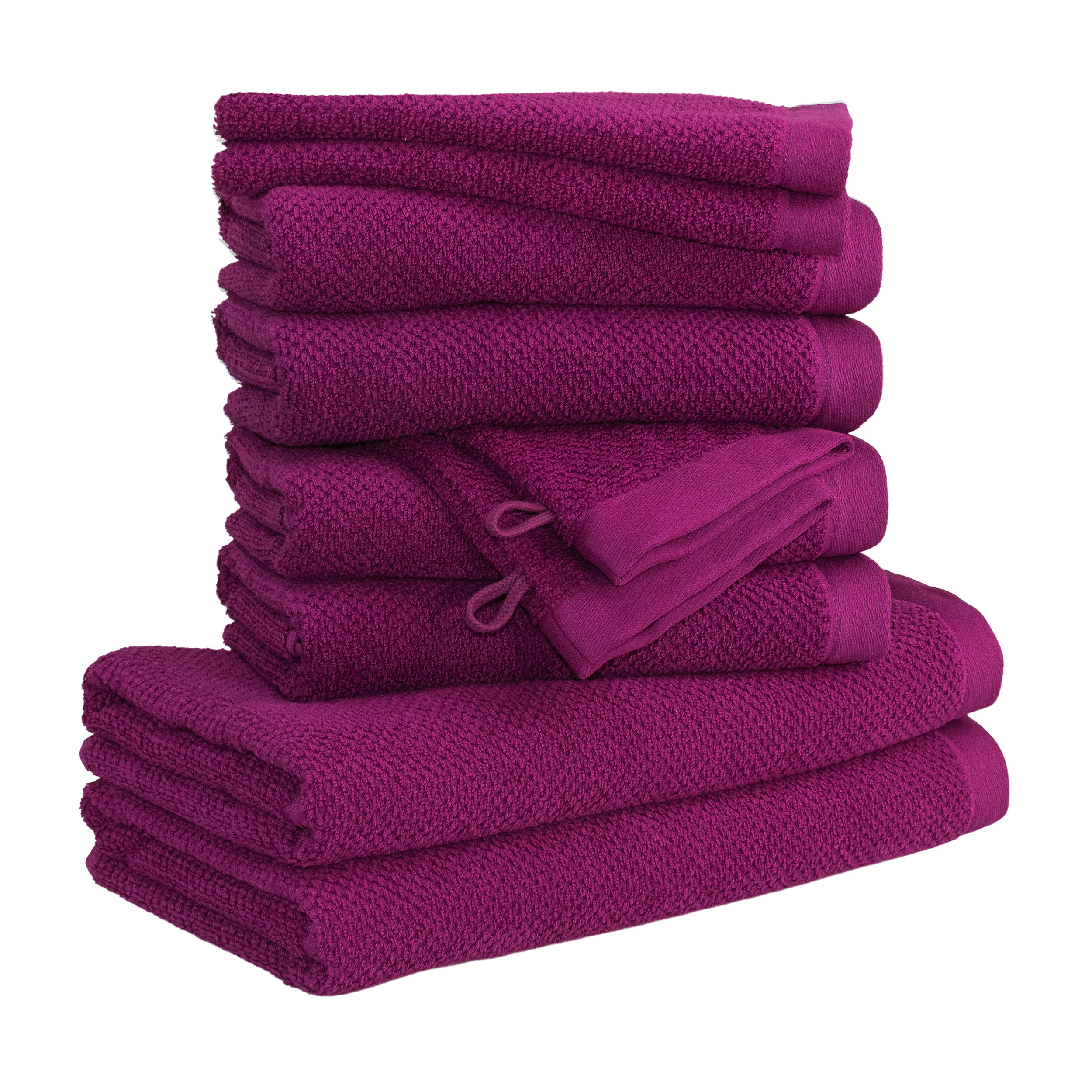 HANDTUCHSET BLISS 10-TLG - Pink, Textil (50/100cm) - MÖVE