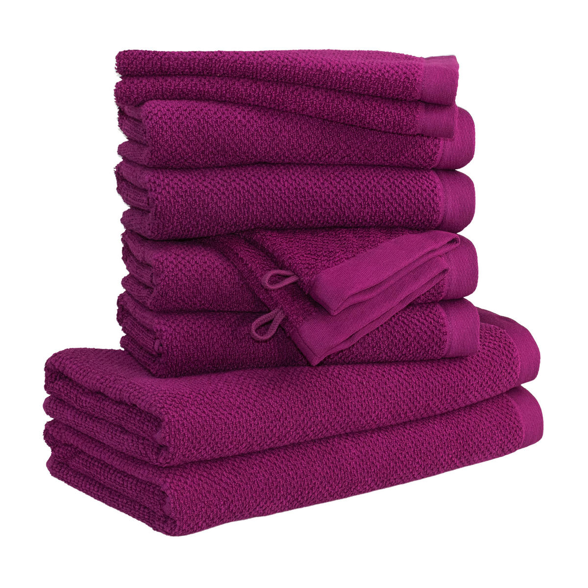 HANDTUCHSET BLISS 10-TLG - Pink, Textil (50/100cm) - MÖVE