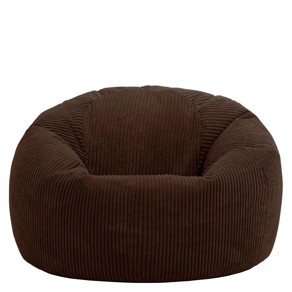 SITZSACK Klassisch Kingston, Cord - Braun, Textil (85/50/85cm) - icon