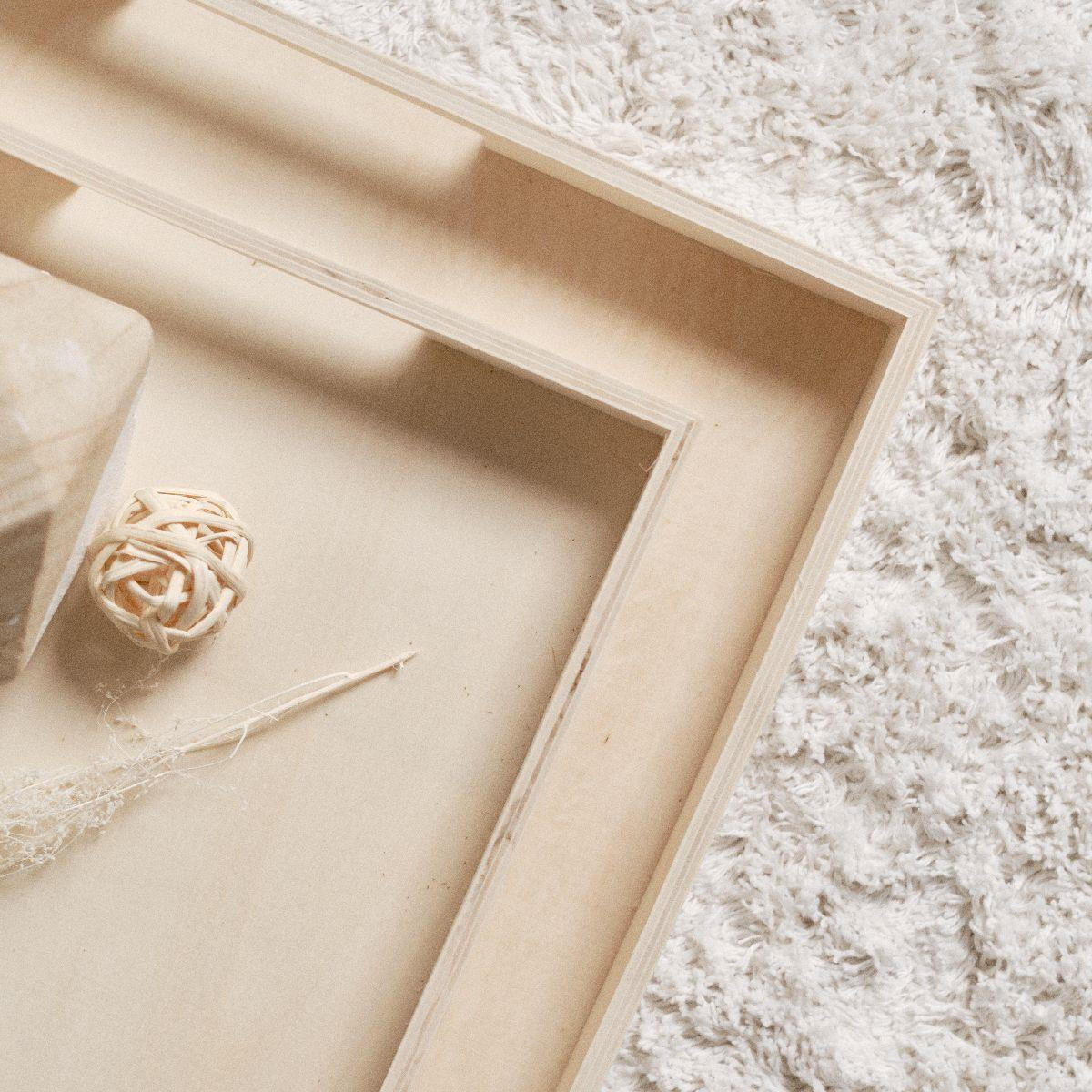 SERVIERTABLETTS aus Holz Simplicity Beige 46/35/4 cm - Beige, Holz (35/4/46cm) - Today