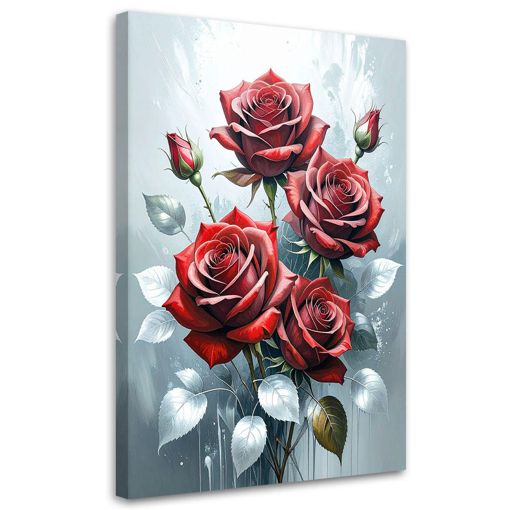 Feeby Leinwandbild, Rot 60x90 cm