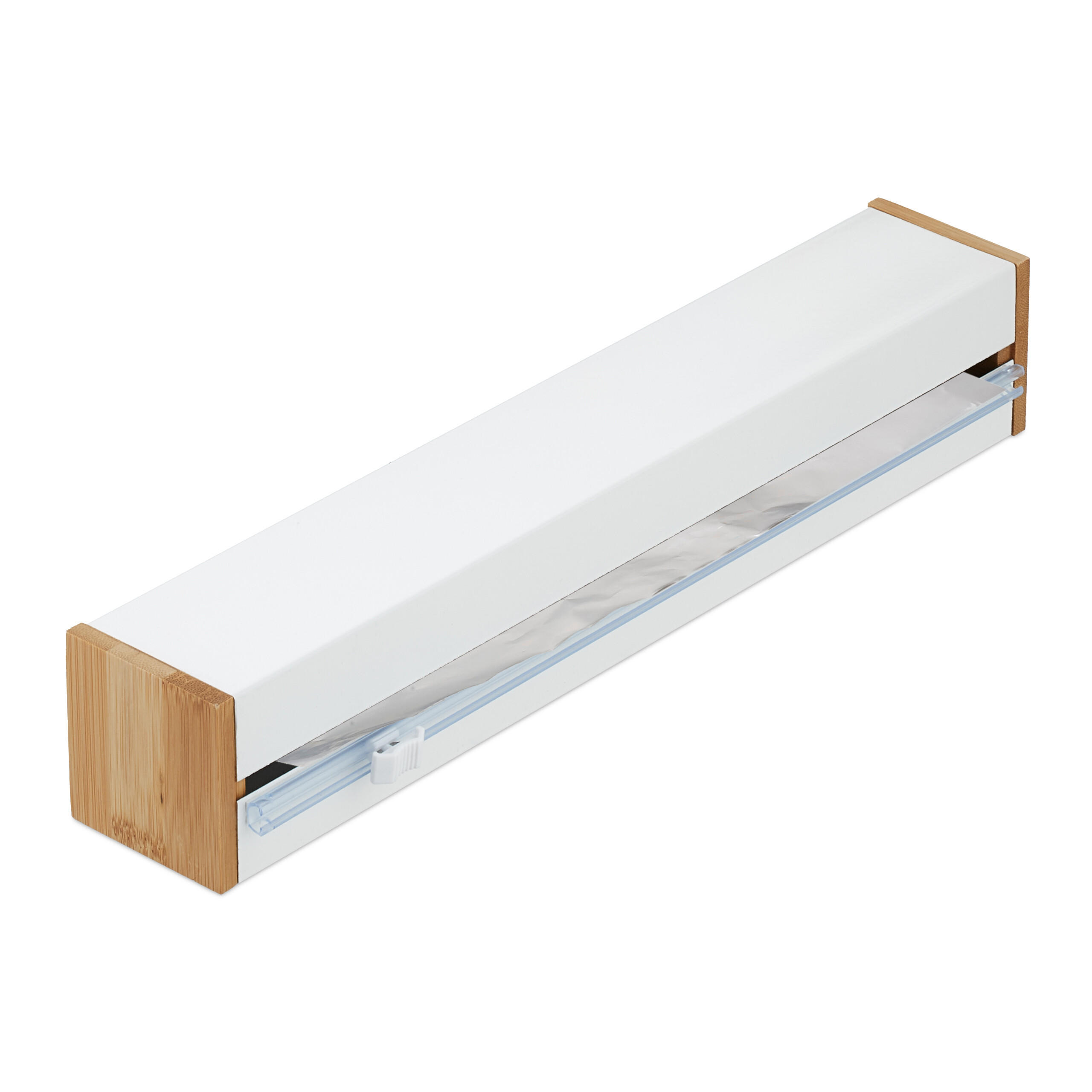 FOLIENSCHNEIDER - Weiß, Holz/Metall (35/6/7cm) - Relaxdays