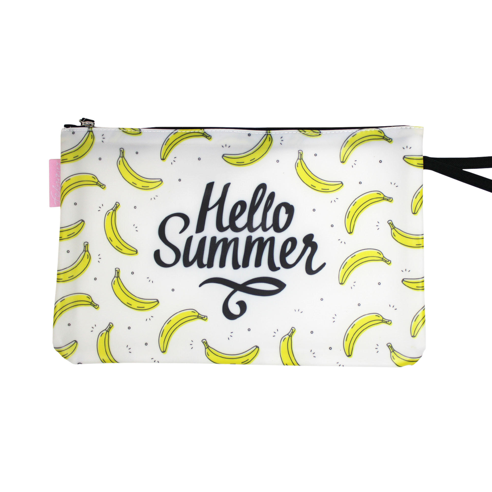 BIKINI WETBAG Hello Summer Weiß Badetasche wasserdichte Nasstasche - Weiß, Kunststoff (20/20/30cm) - TiborTex