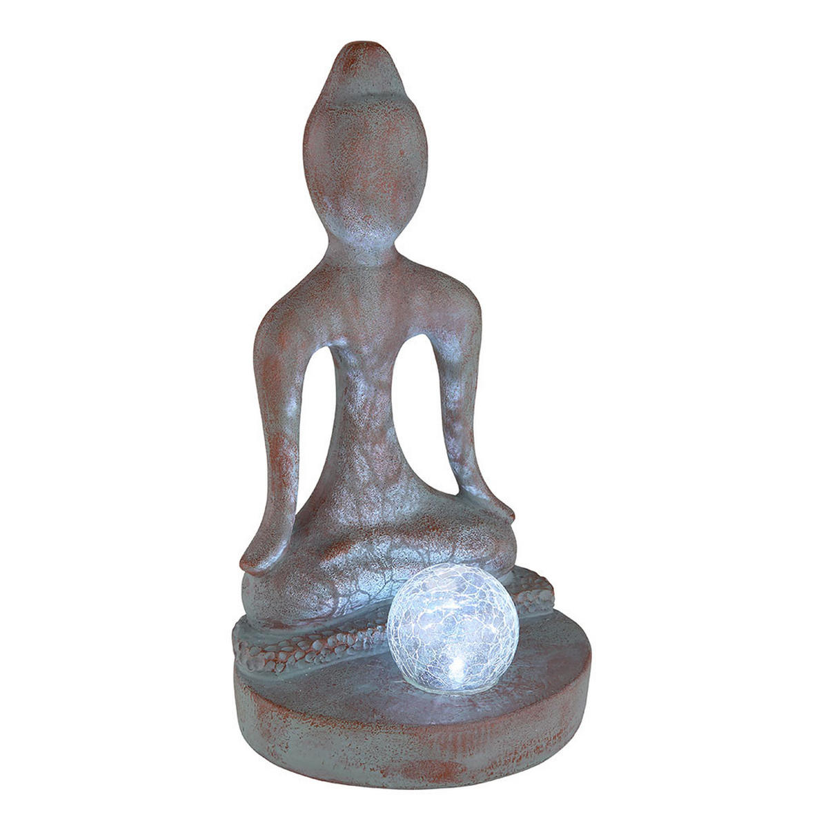 LED AUSSENLEUCHTE Buddha Bronze - Bronzefarben, Glas (17.5/15/30cm) - Globo Lighting