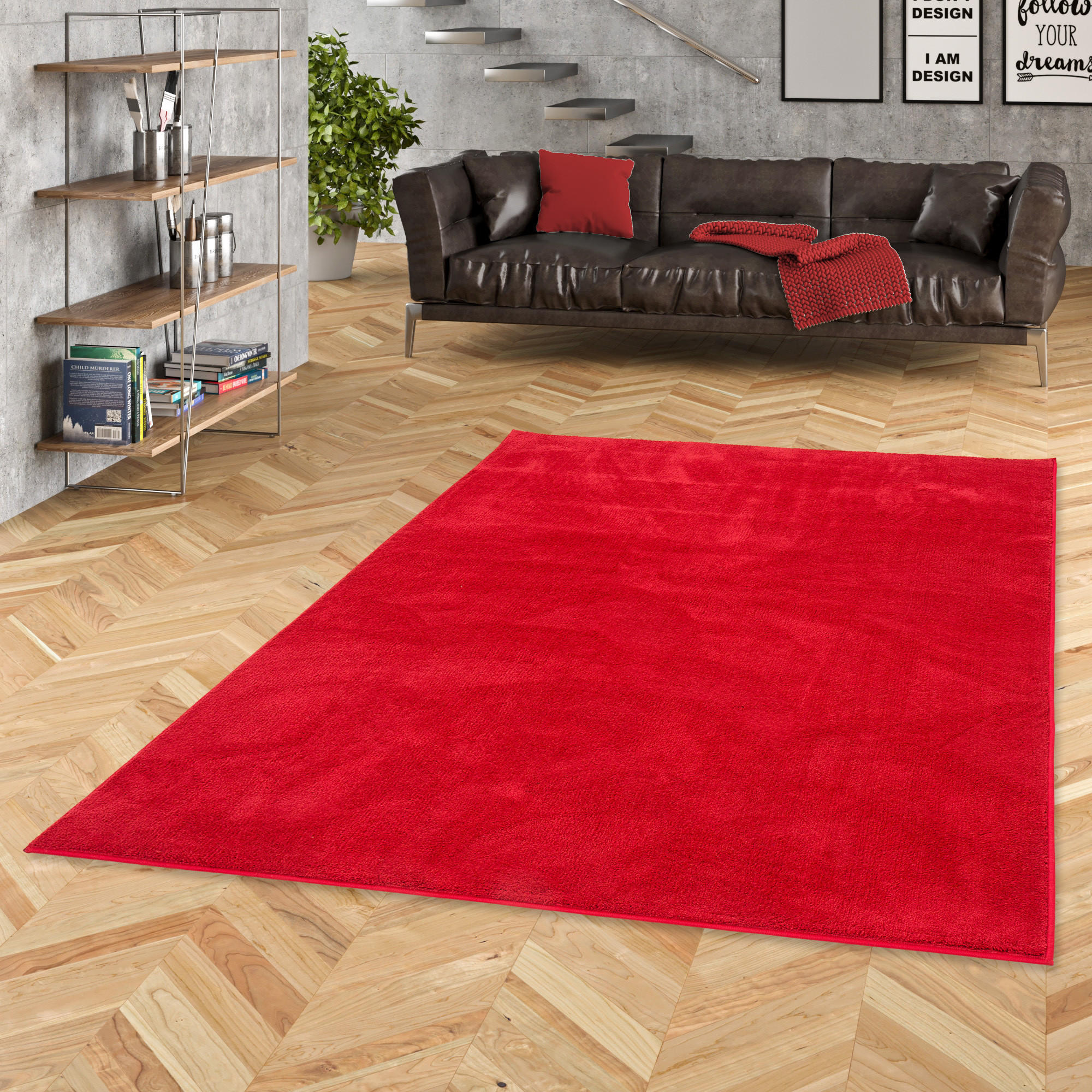 HOCHFLOR LANGFLOR TEPPICH SUPER SOFT MELIA - Weinrot, Textil (140/200cm) - Pergamon