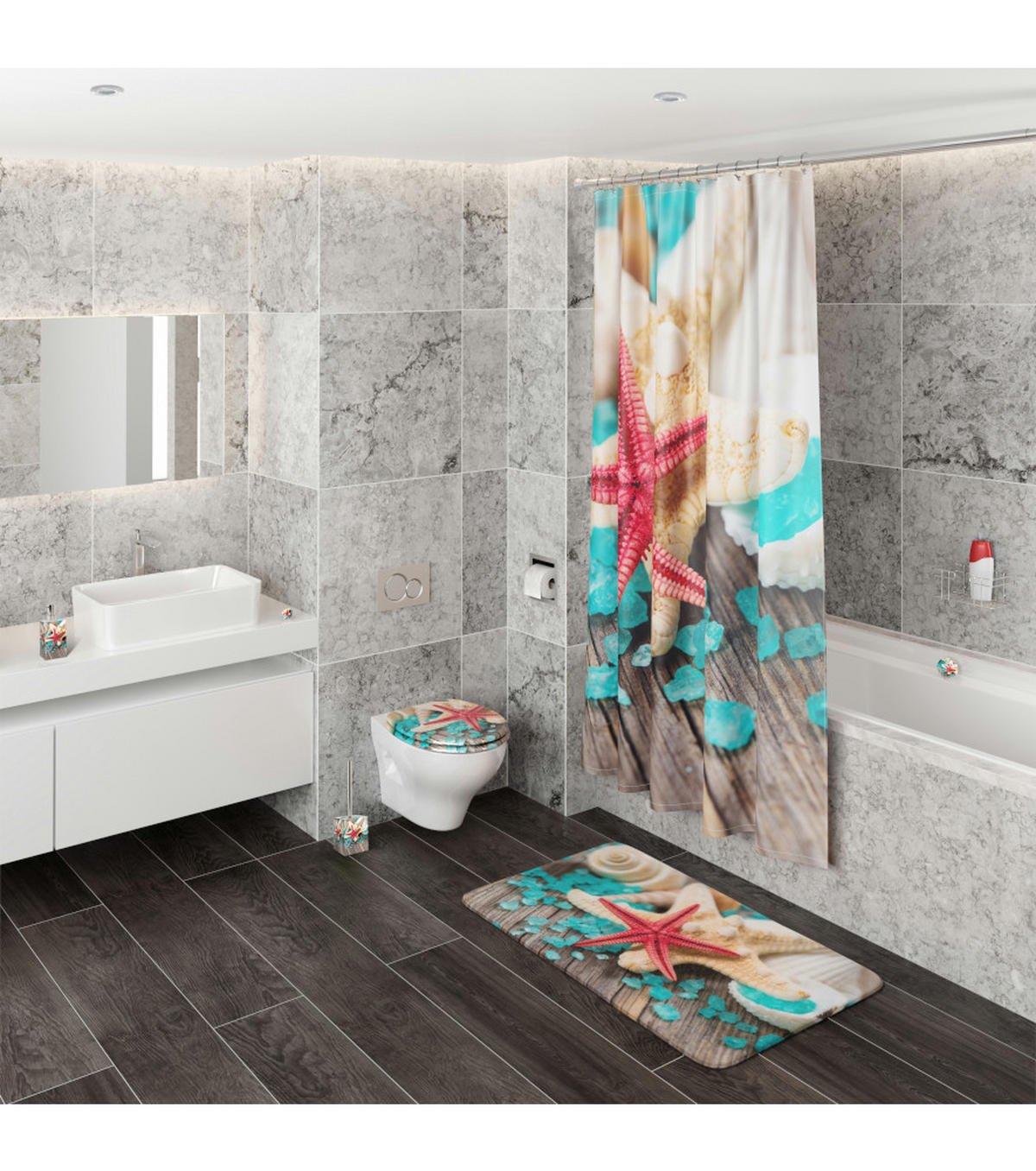 SEIFENSPENDER Bath Salts - Türkis, Kunststoff (8/16/8cm) - Sanilo