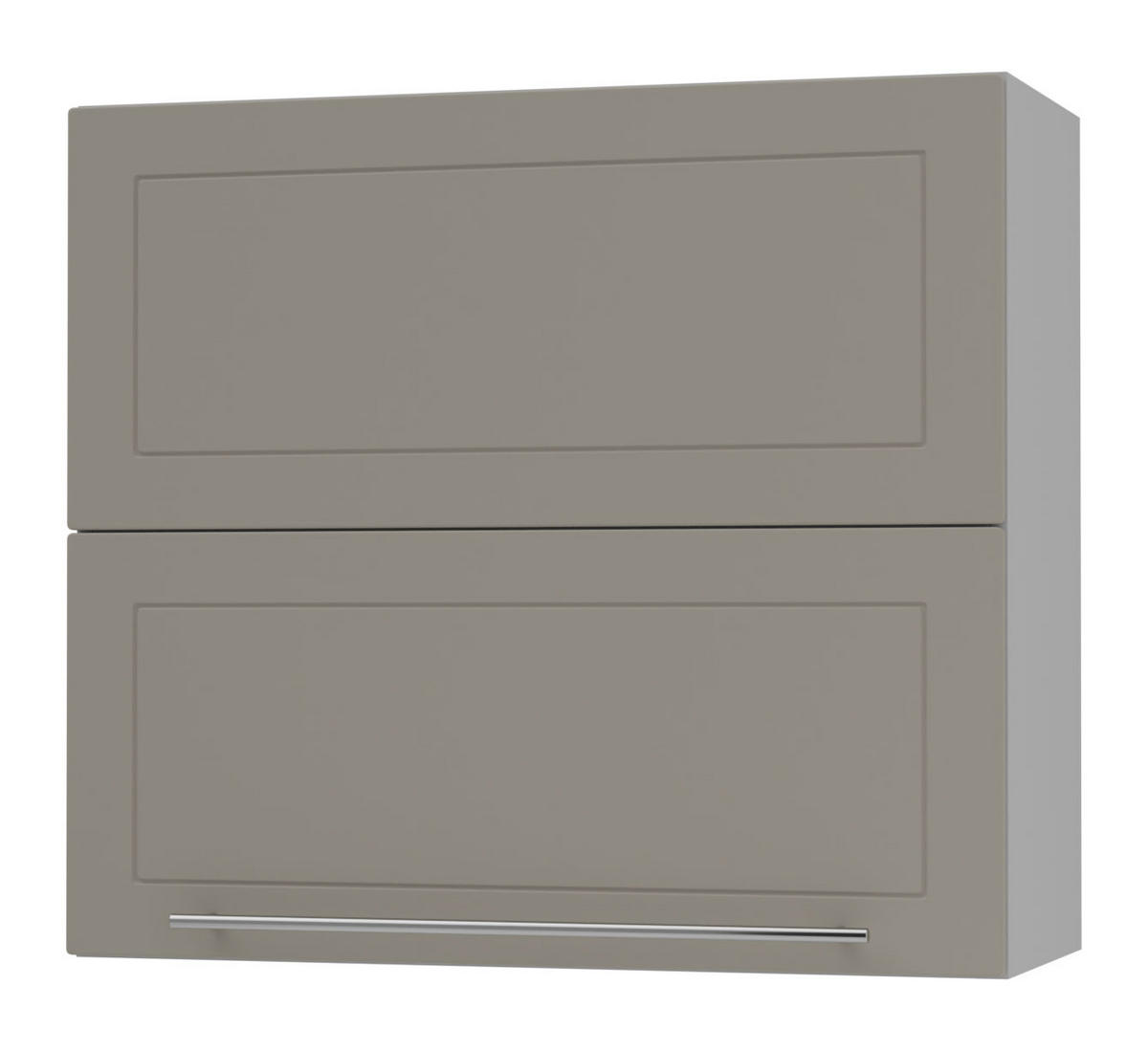 KÜCHENHÄNGESCHRANK Kvantum W8B/80 Beige Matt / Grau Matt 80 / 32,5 / 72cm - Beige/Grau, Holz/Holzwerkstoff (80/72/32.5cm) - Feldmann-Wohnen
