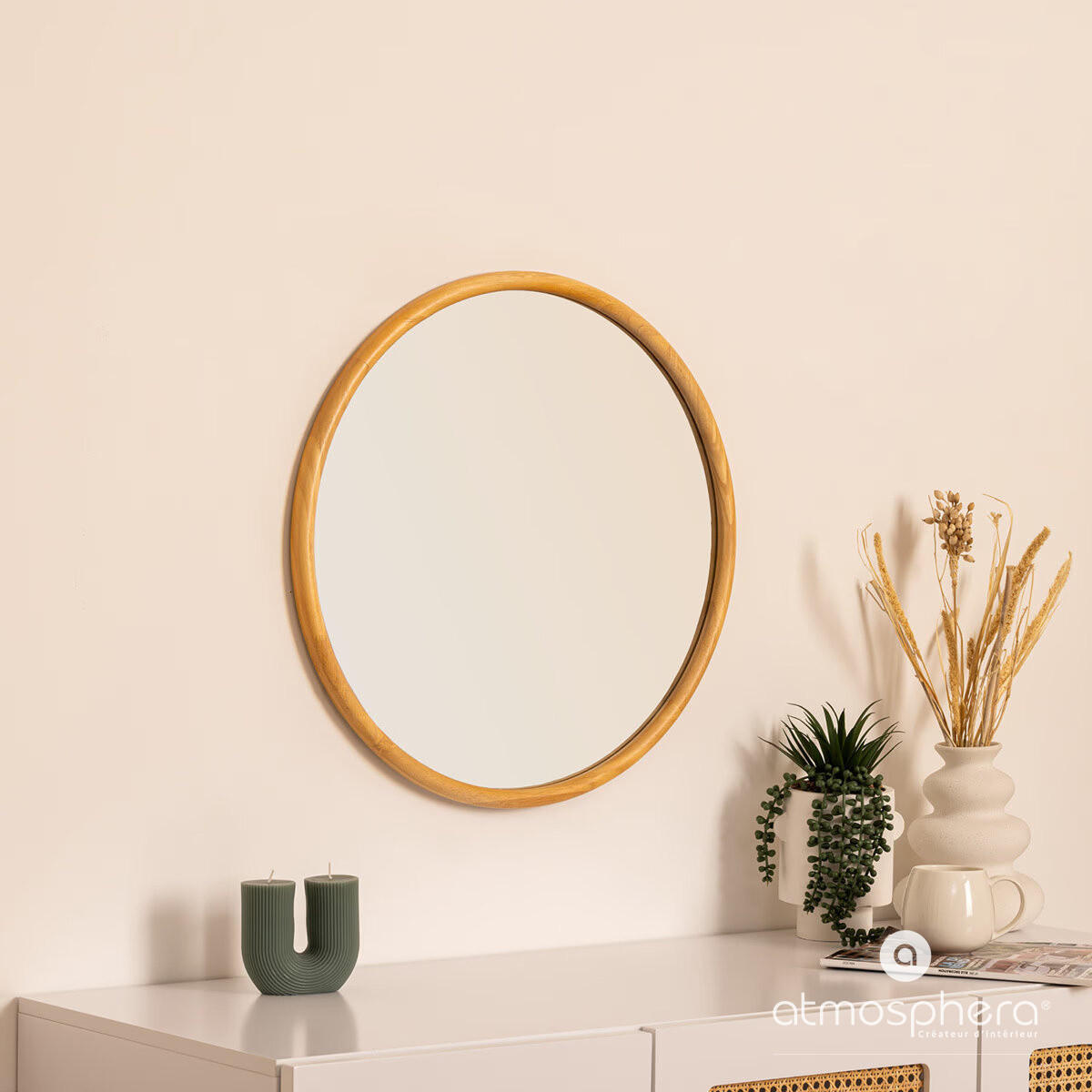 DEKOVASE aus Keramik 16/16/20 cm - Weiß, Keramik (20cm) - Atmosphera Createur d´interieur