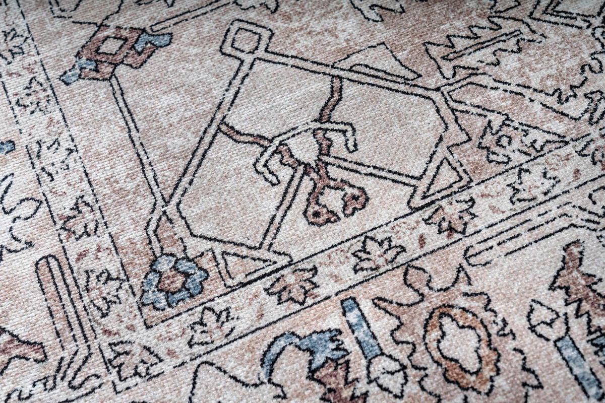 TEPPICH DUBAI hellgrau orientalisch 120/180 cm - Hellgrau, Textil (120/180cm) - Tapiso