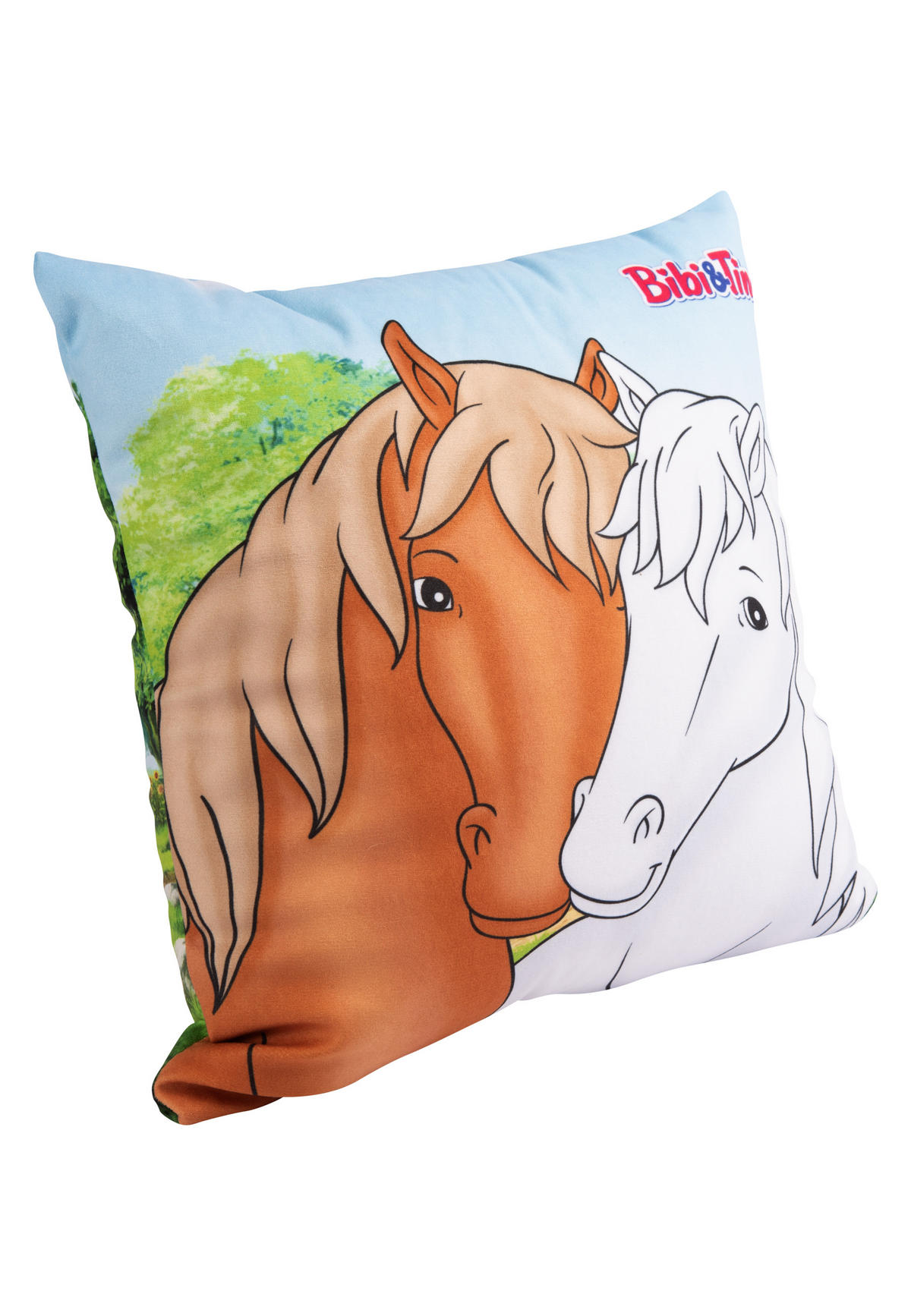 KINDERKISSEN Bibi & Tina Freundschaft 30 x 30 cm - Multicolor, Textil (30/30cm) - United Labels