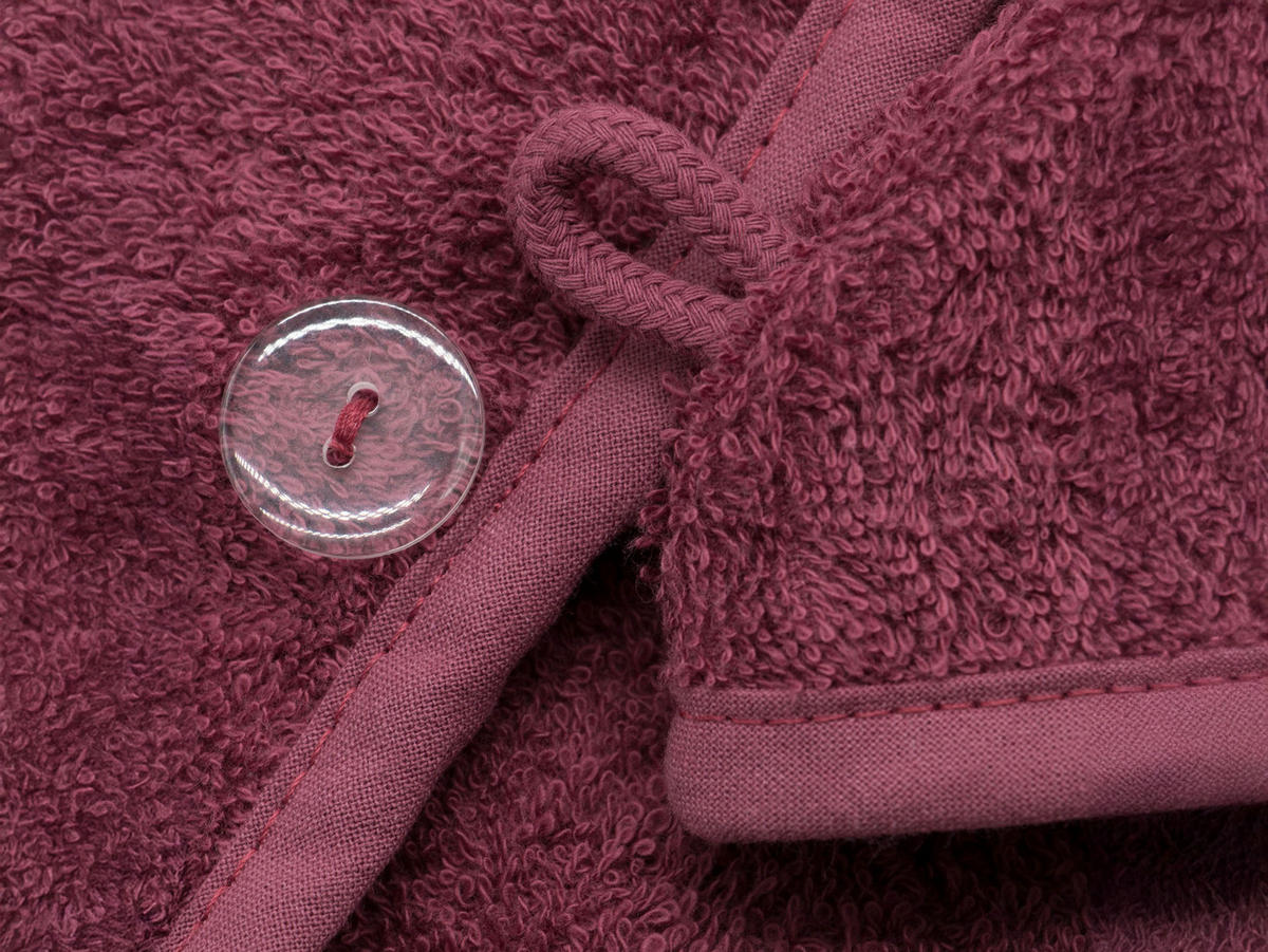 HAARTURBAN, 23x64 cm, 100% Baumwolle, Rot - Brombeere, Textil (23/64cm) - Zollner