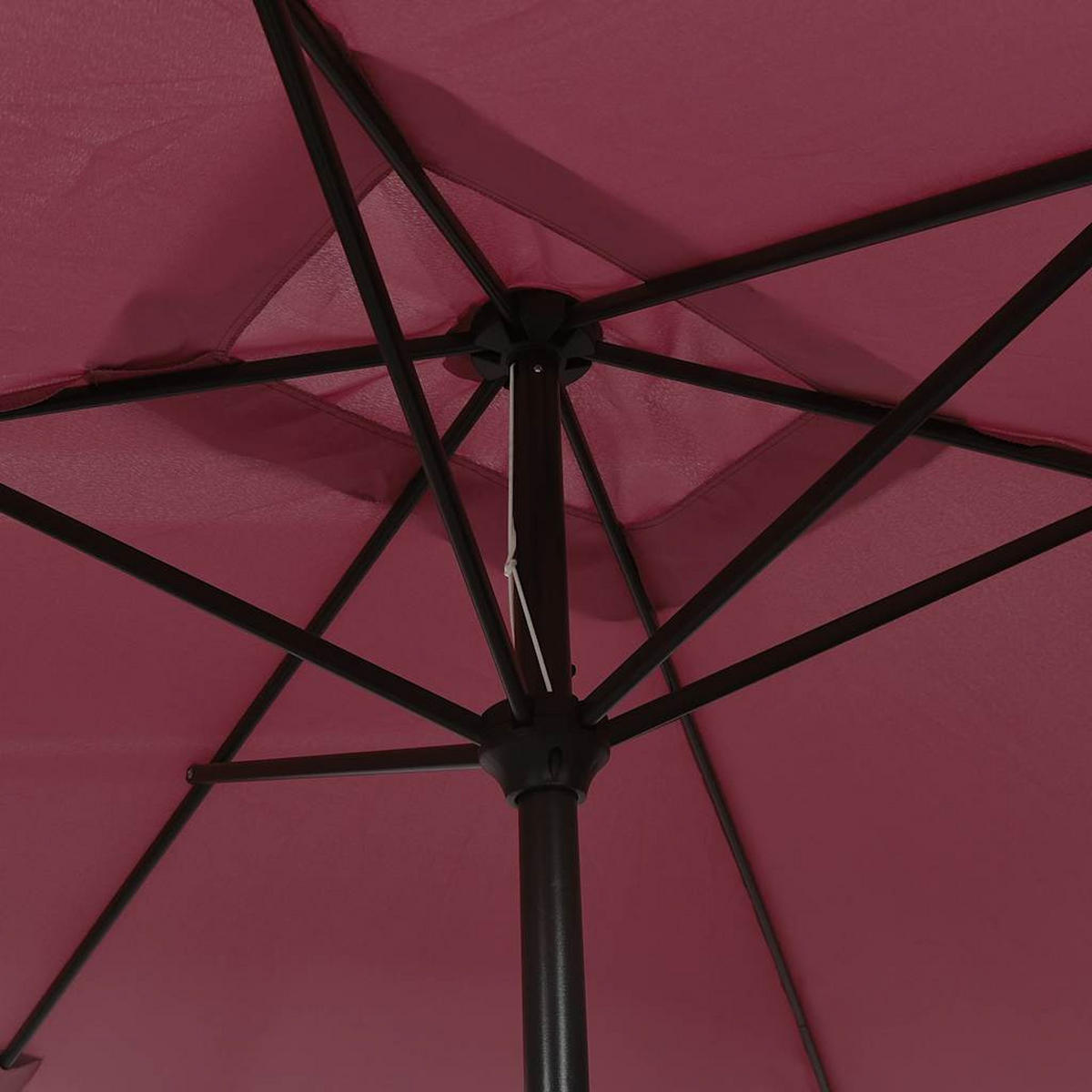 SONNENSCHIRM Mit Metall-Mast 300/200 Cm Bordeauxrot - Rot, Textil (300/200cm) - vidaXL