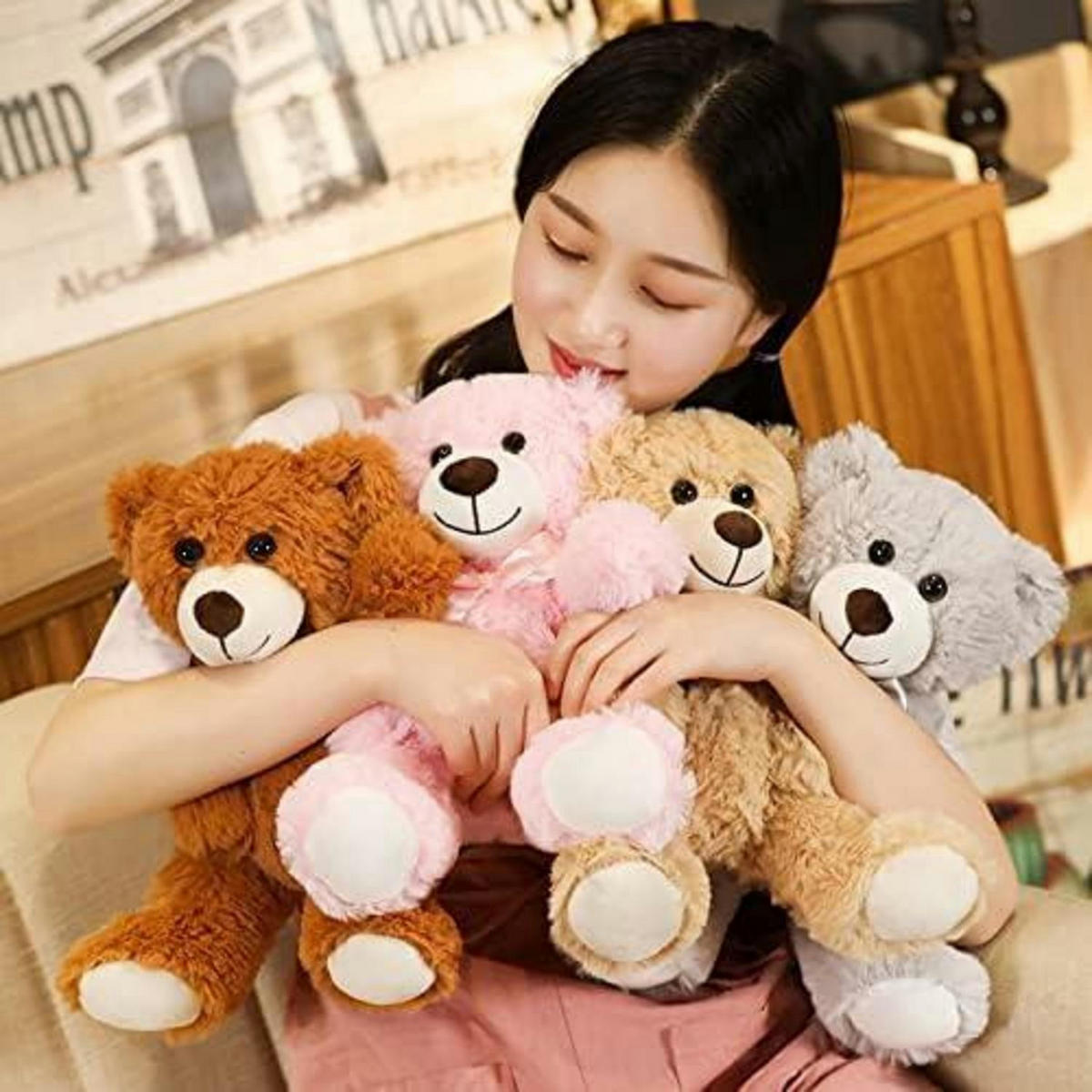 PLÜSCHTIER Teddybär 34 cm Braun - Braun, Textil (25/35cm)
