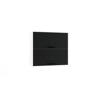 HÄNGESCHRANK W80GRF/2 - Morvex - Funktionales Design Konzept - Schwarz, Holz/Metall (80/72/30cm) - ROYAL24_MARKT