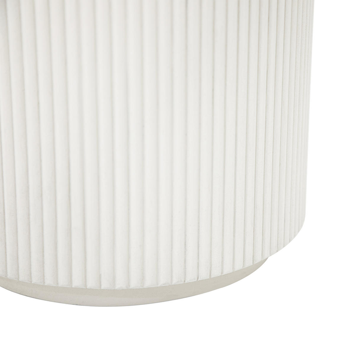 BEISTELLTISCH AUCKLAND rund aus Beton 35 x 35 x 46 cm - Creme, Naturmaterialien (35/35/46cm) - Elementi