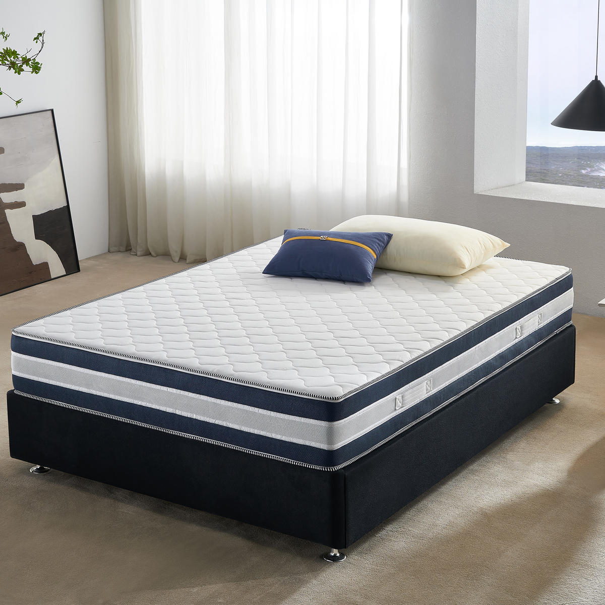 GEL-KALTSCHAUMMATRATZE RELAXX Höhe 25cm 140x200cm - Weiß, Textil (140/200cm) - Arensberger