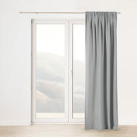 FERTIGVORHANG mit Schlaufenband hellgrau 140 x 280 cm - Hellgrau, Textil (140/280/1cm) - Dekoria