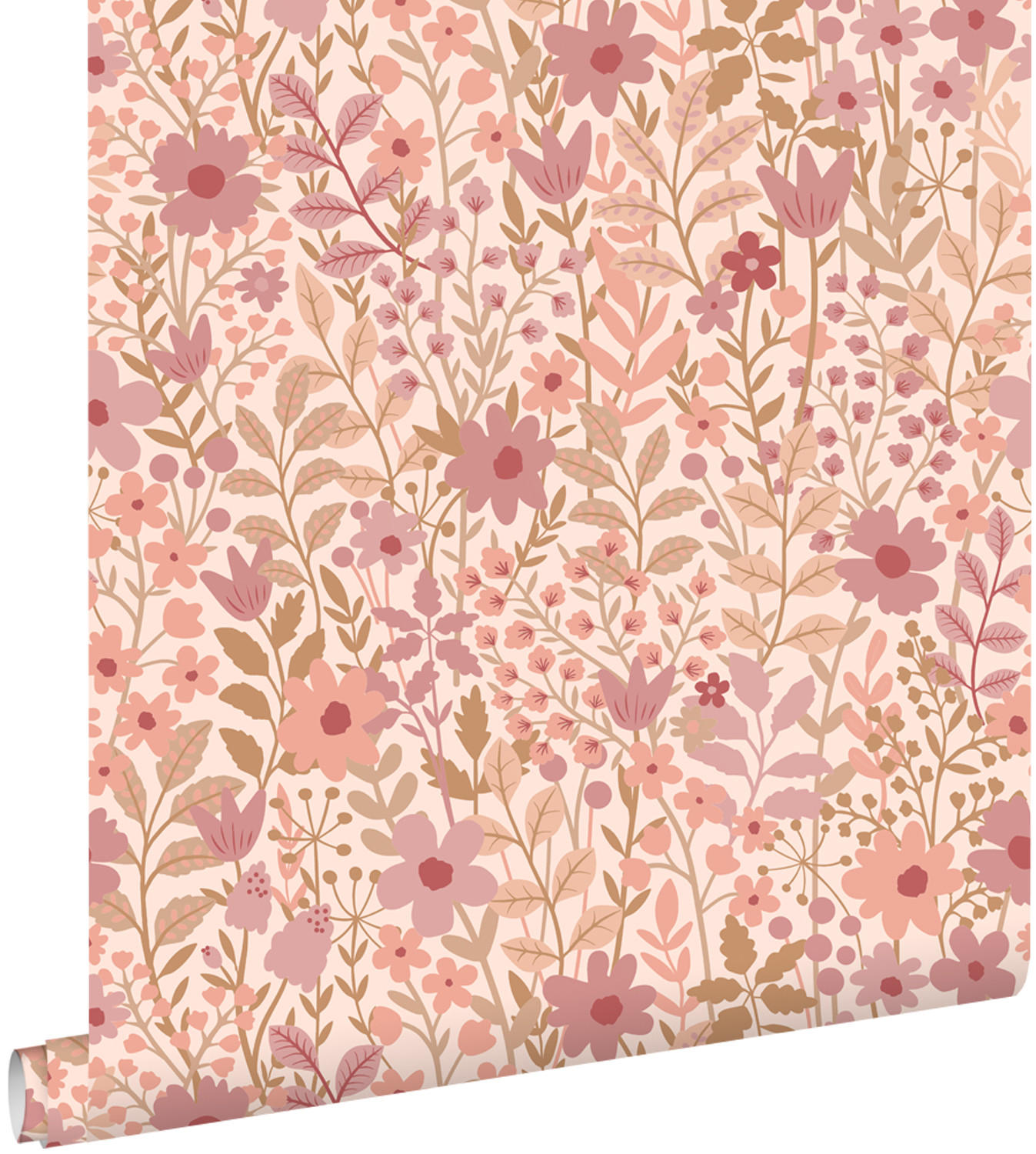 TAPETE Blumen 50 x 900 cm - Lila, Papier (50/900cm) - ESTAhome