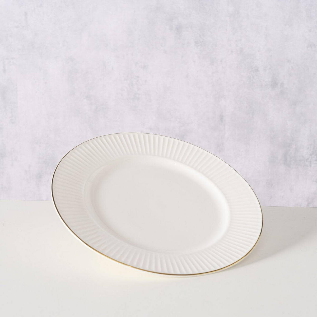 DESSERTTELLER Kelly Ø 20 cm - Weiß, Keramik (20cm) - Boltze Home
