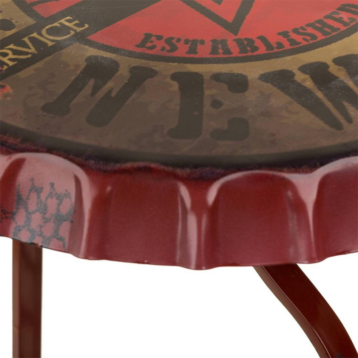 WEINREGAL aus Metall, 42x60cm - Rot, Metall (42/42/60cm) - Wanderlust