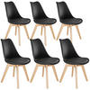 ESSZIMMERSTUHL 6er Set Friederike 49 x 56 x 82,5 cm schwarz - Schwarz, Textil (49/82.5/56cm) - tectake