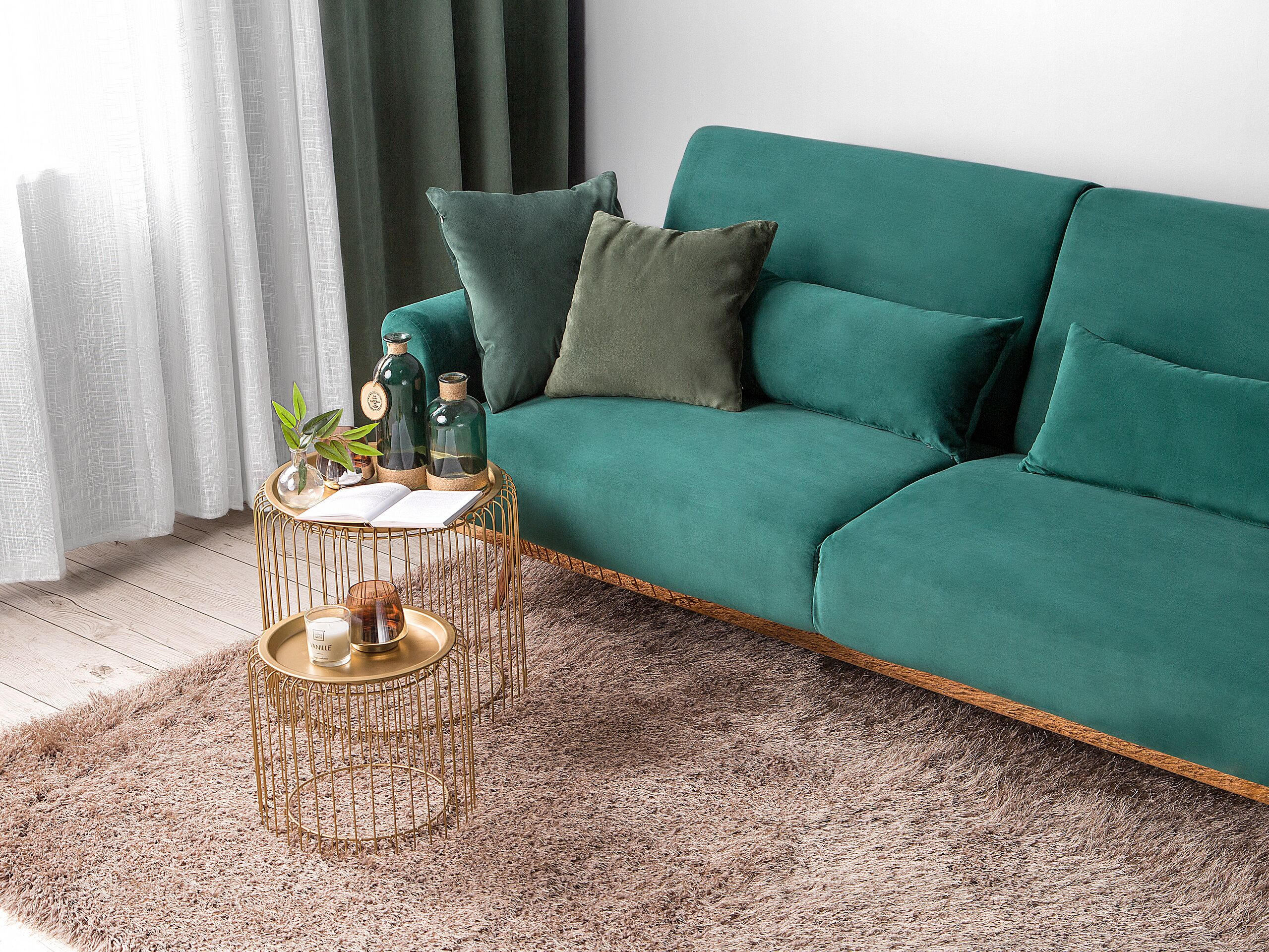 SHAGGY-TEPPICH Cide 230/160 cm - Beige, Kunststoff (160/230cm) - Beliani