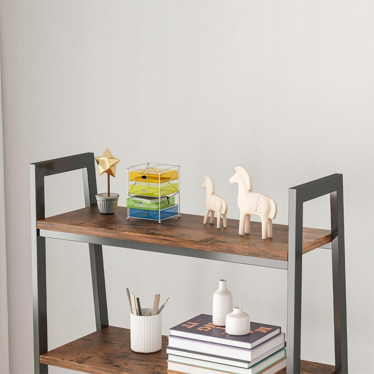 BÜCHERREGAL, braun 56/172/34 cm - Braun, Holzwerkstoff (56/172/34cm)