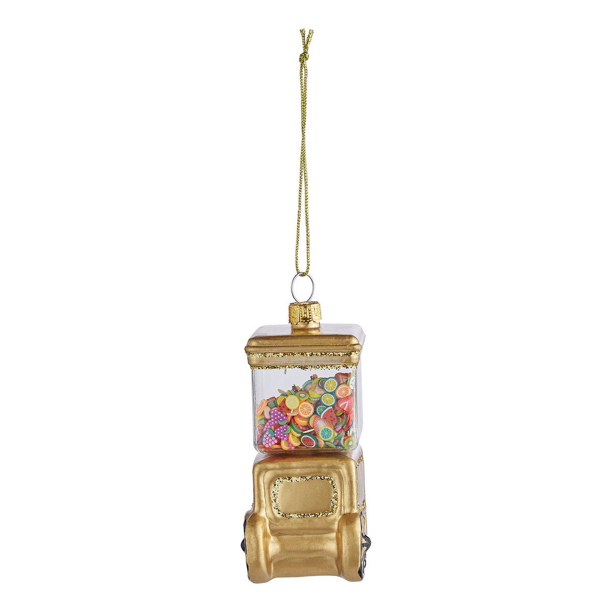 BAUMANHÄNGER Hang On Bonbon Wagen - Goldfarben, Glas (4/9/5cm) - Butlers