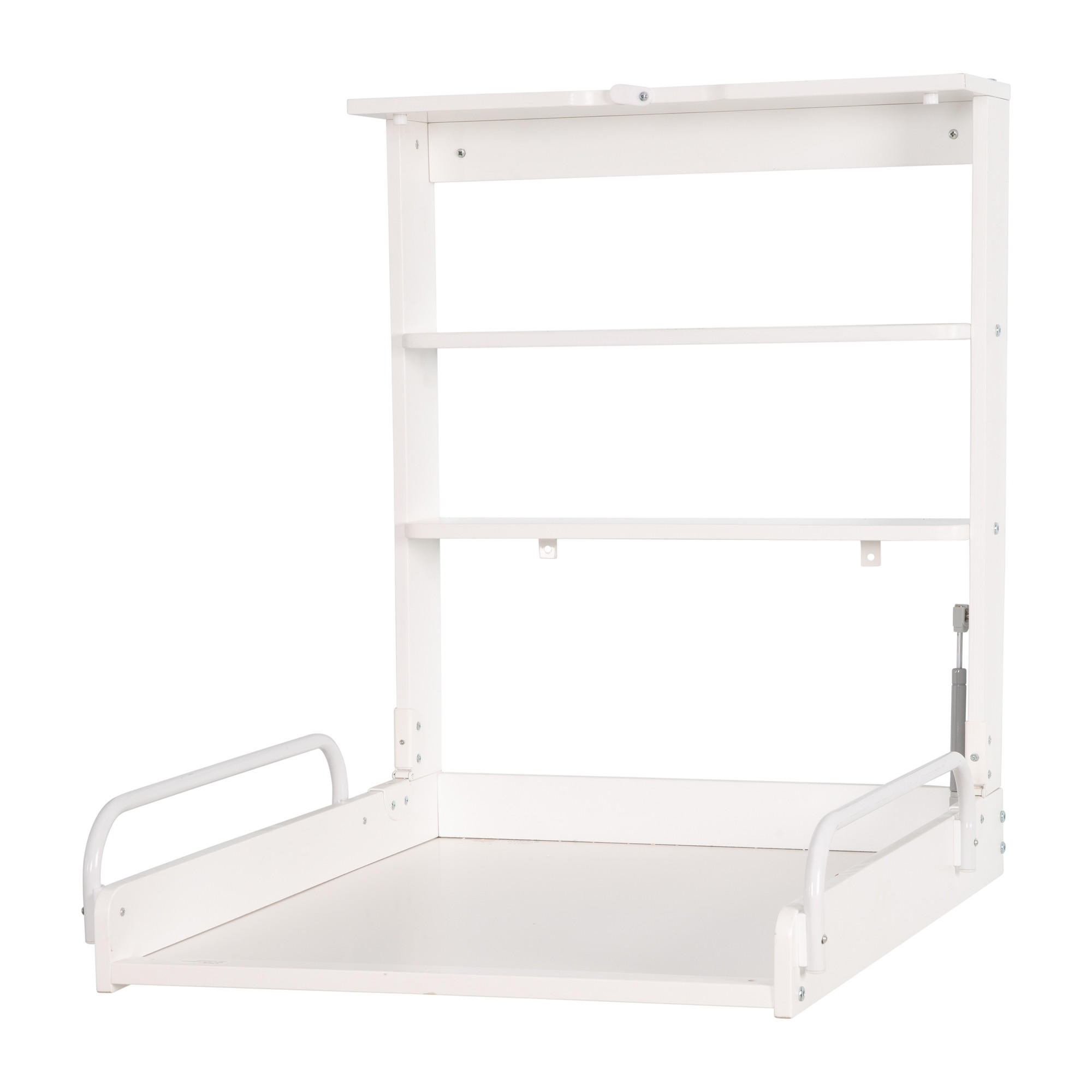 WANDWICKELREGAL Dschungelbaby - Weiß, Holzwerkstoff (66.5/78/76.5cm) - Roba
