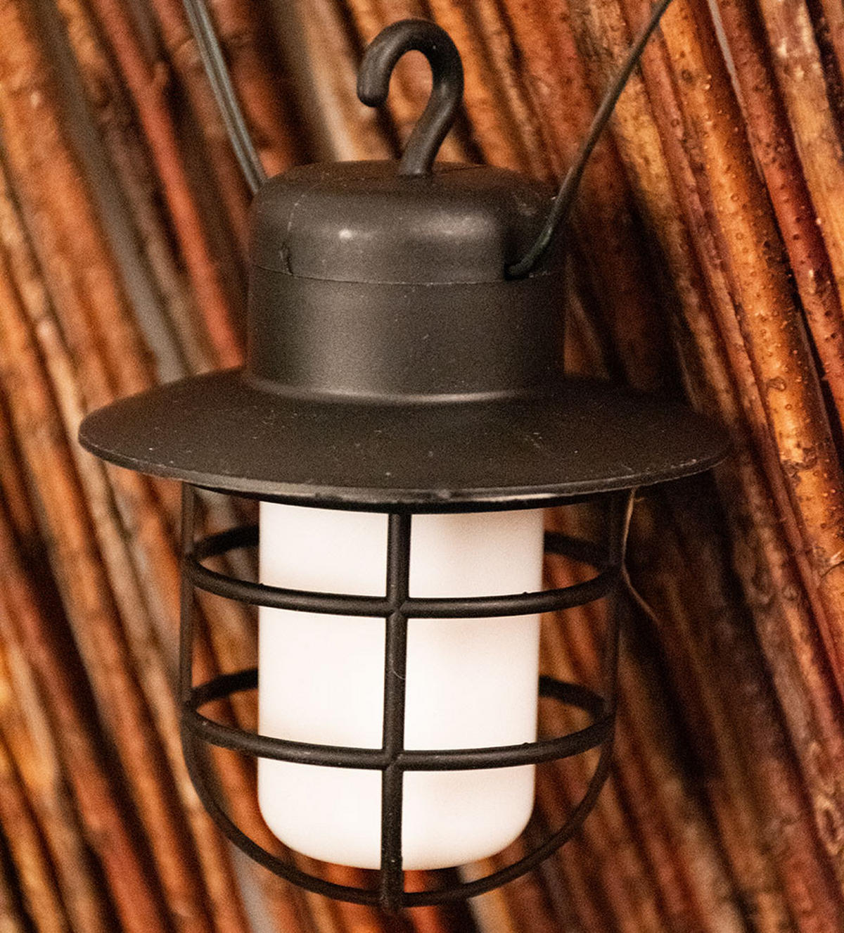 LED AUSSENLEUCHTE Solar-Lichterkette Schwarz - Schwarz, Kunststoff (480/8.2/11cm) - Globo Lighting