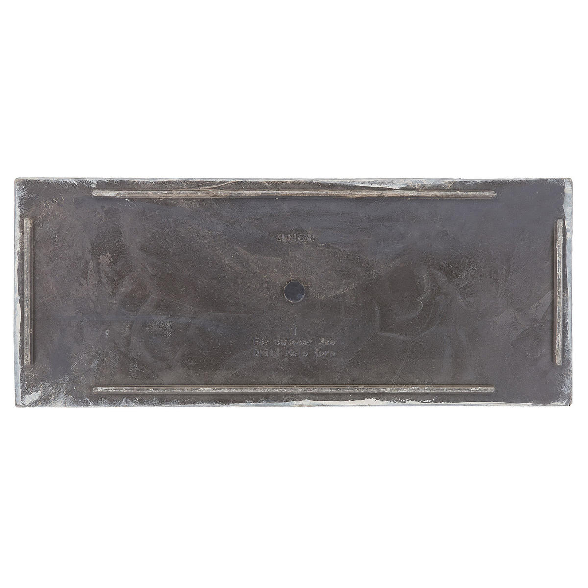 CVETLIČNI LONEC siva pravokoten 29/70/50 cm Edessa - siva, kamen (50cm) - Beliani
