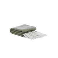 PLAID Guada Grün 170/130/0,5 cm - Grün, Textil (130/170cm) - Light & Living