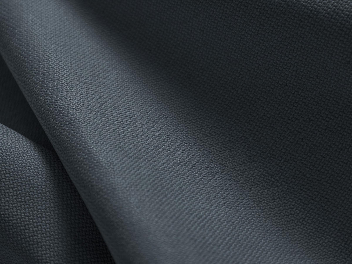 PANORAMASOFA rechts Jodie aus strukturiertem Stoff blau 7 Sitzplätze - Blau, Textil (262/70/364cm) - Micadoni