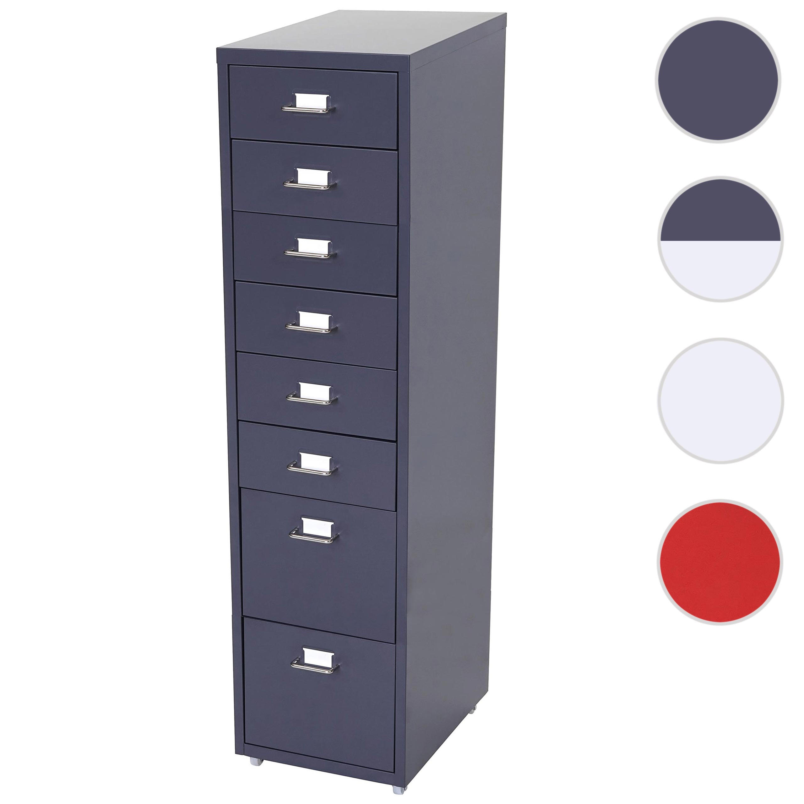 Thumbnail - MCW Rollcontainer, Anthrazit, Metall, 28x110x41 cm, Arbeitszimmer, Container