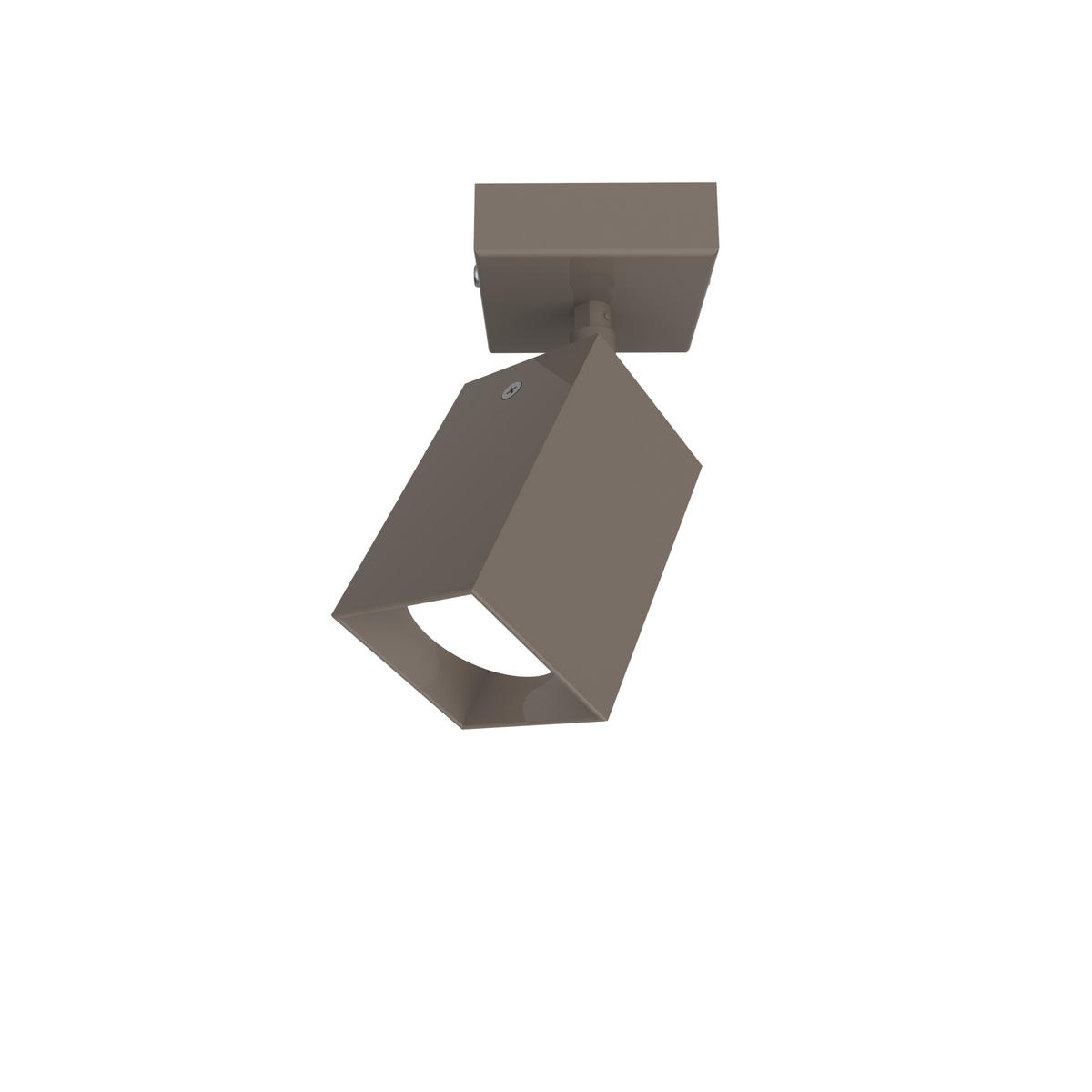 DECKENLEUCHTE - Graubraun, Metall (7.6/7.6/17cm) - Lumicom