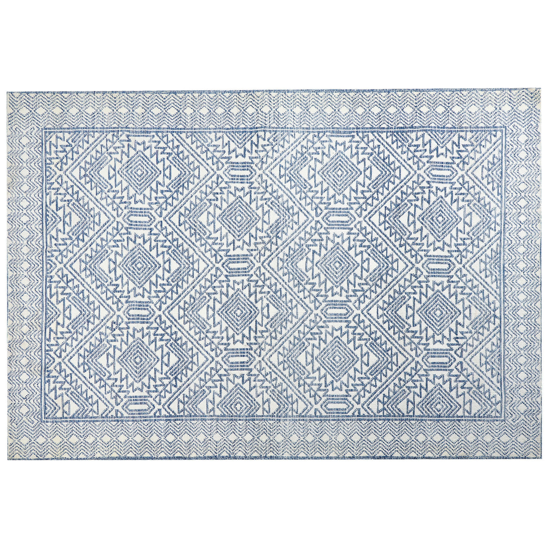 TEPPICH Blau 160/230 cm Kawas - Blau, Textil (160/230cm) - Beliani